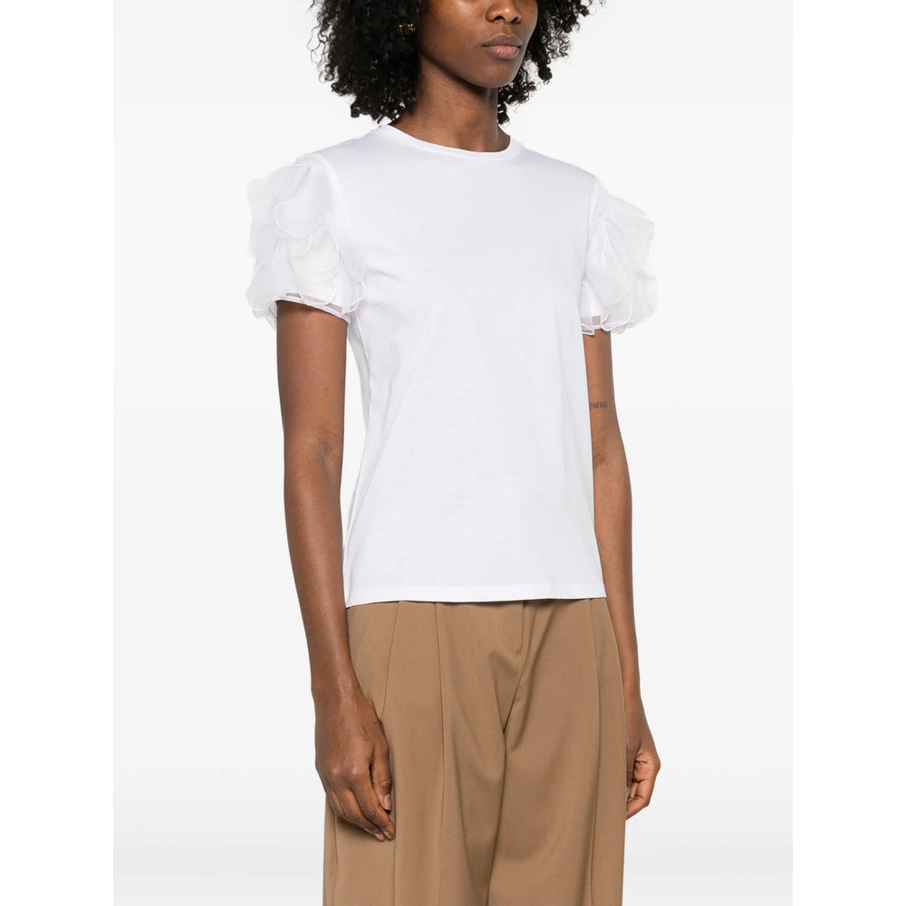 Max Mara Studio T Shirts - White | b182f27f96b8c4268b45fe75298f71bfa80fd71d