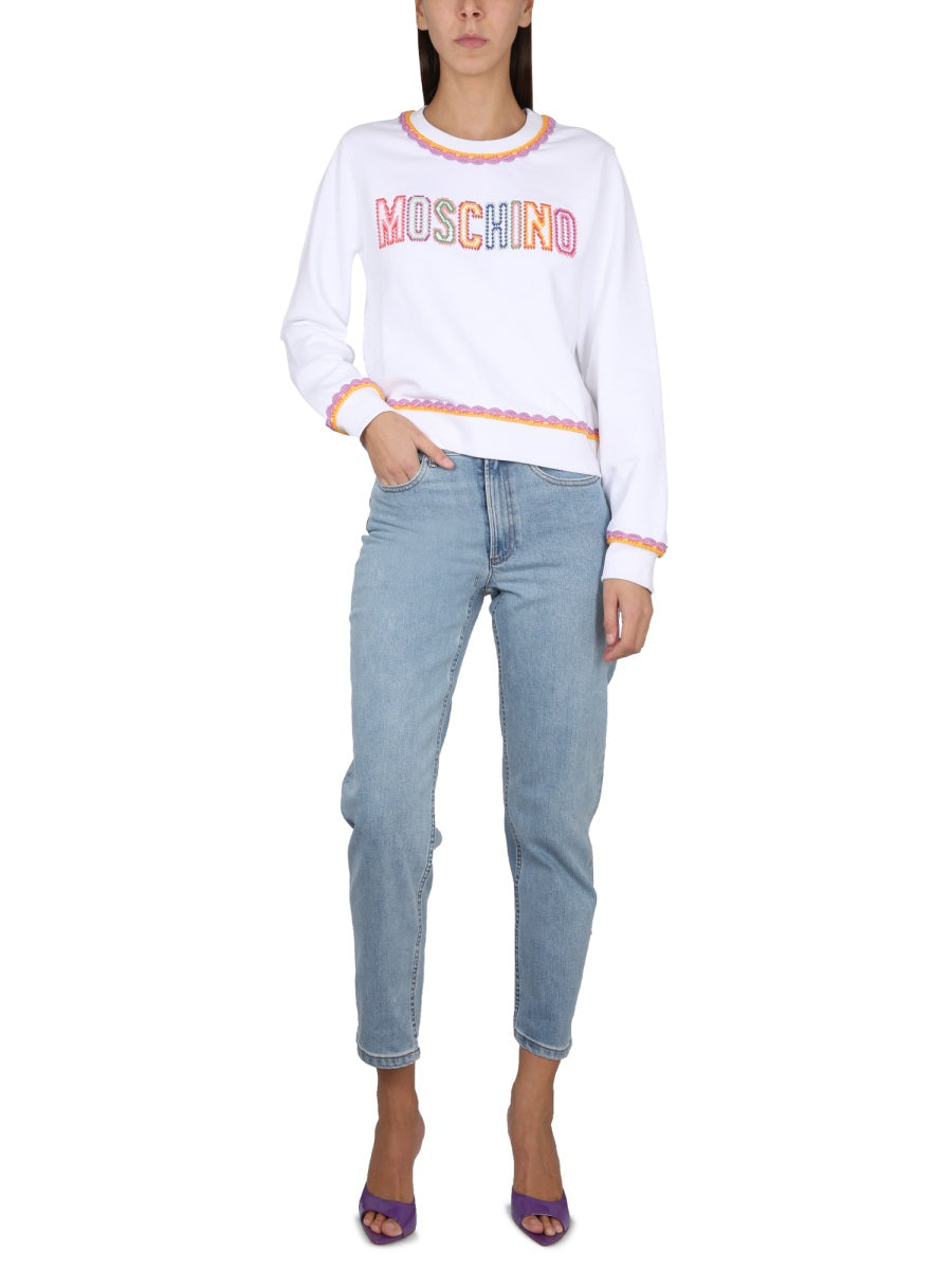 Moschino Sweatshirts - White | Wanan Luxury