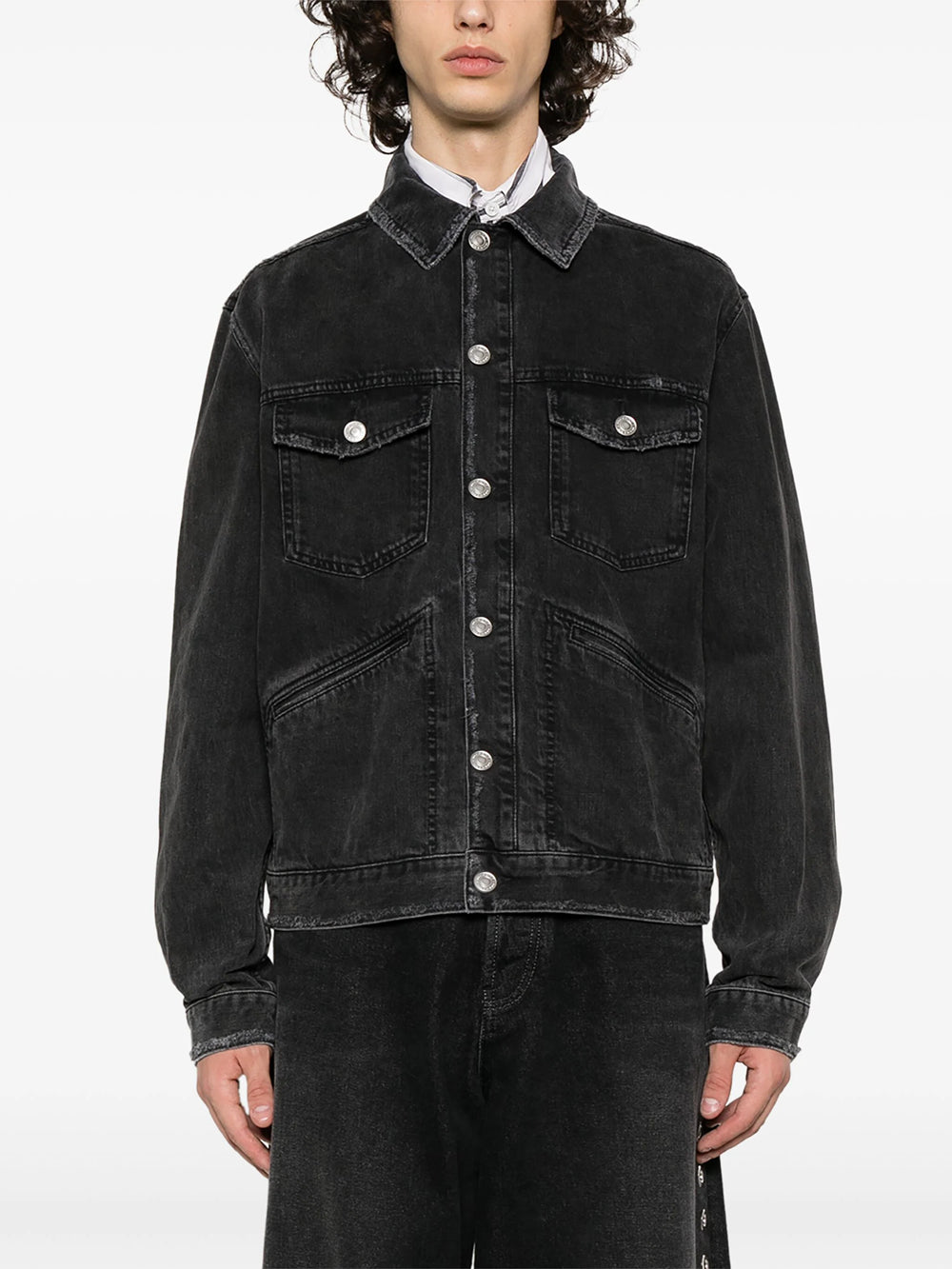 Jango denim jacket with embroidery