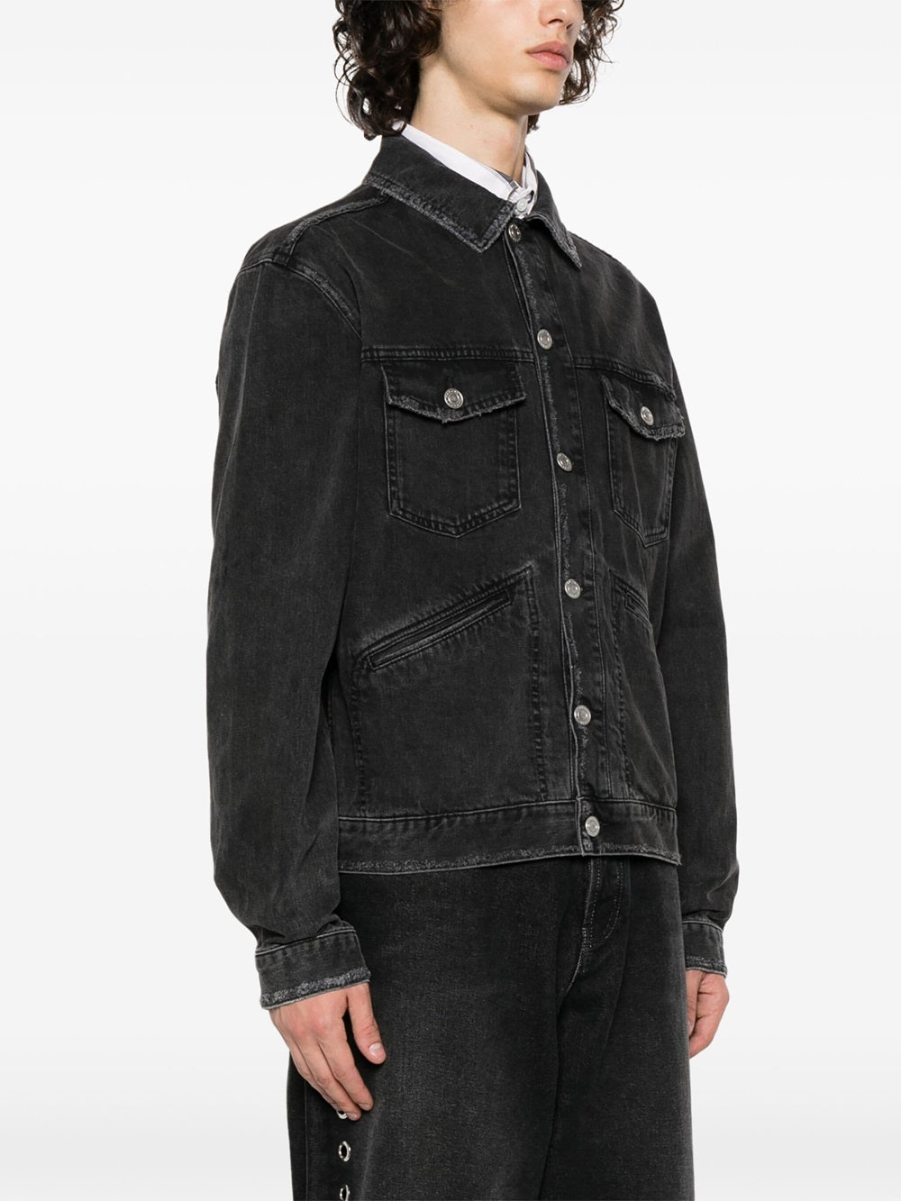 Jango denim jacket with embroidery