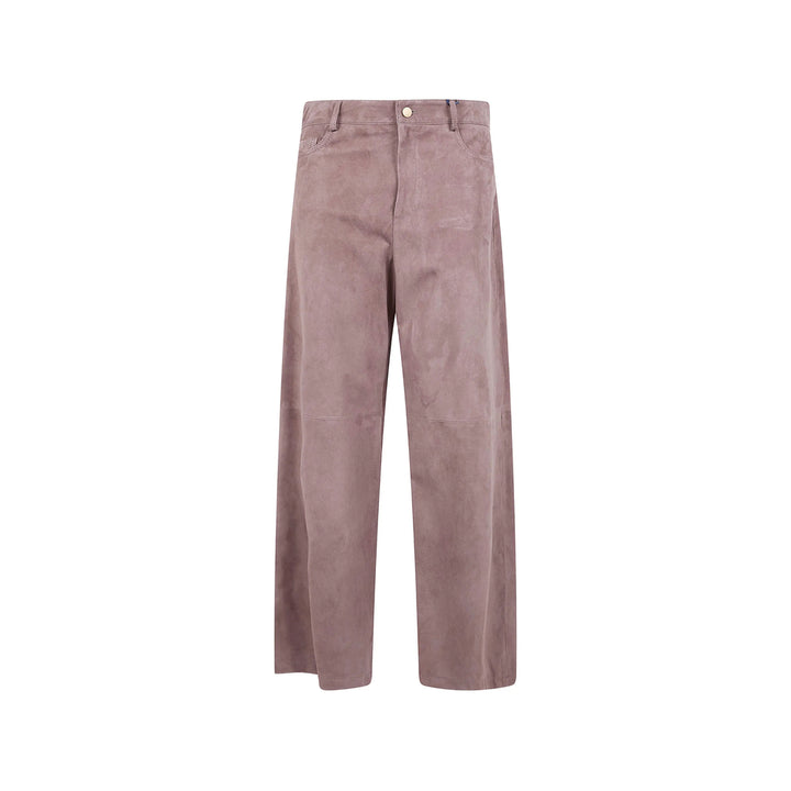 S Max Mara Leather Pants - Brown | 81a62f260e3386f2aca1d00560fb68512622654c