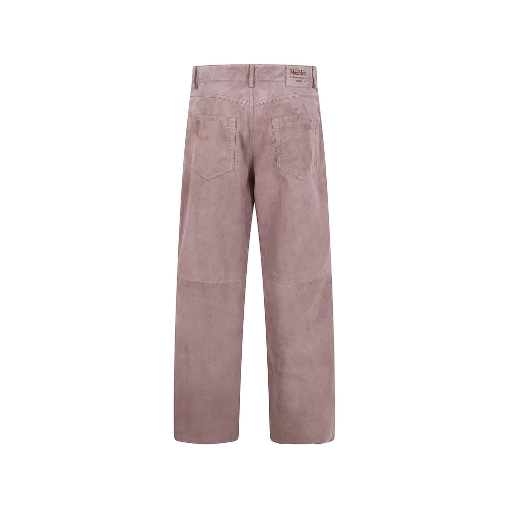 S Max Mara Leather Pants - Brown | d1e1a0ce1e9169273bb63dd8b6bcac24fd179960