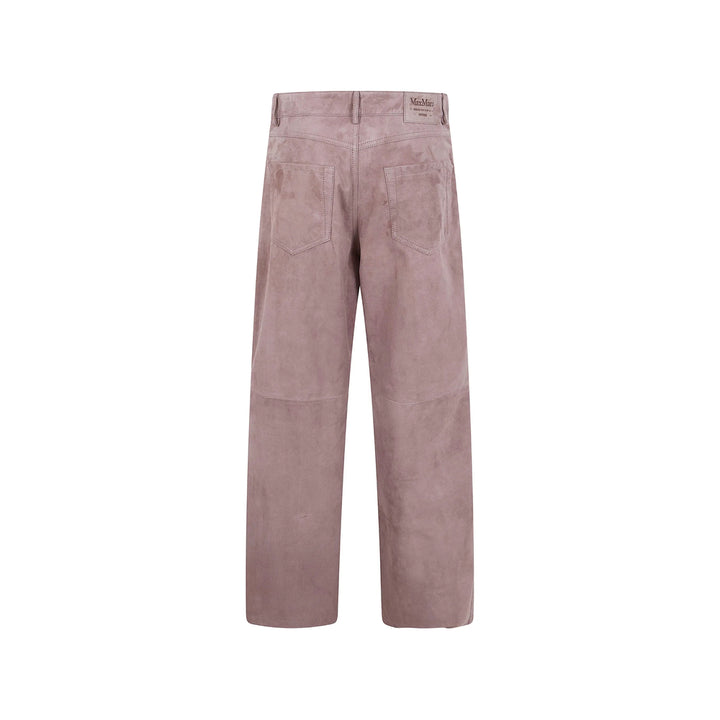 S Max Mara Leather Pants - Brown | d1e1a0ce1e9169273bb63dd8b6bcac24fd179960