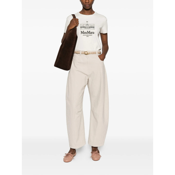 S Max Mara T Shirts - Neutral | b65d0f03f34b3f8a07baba2cfa18e505eeb7de6a
