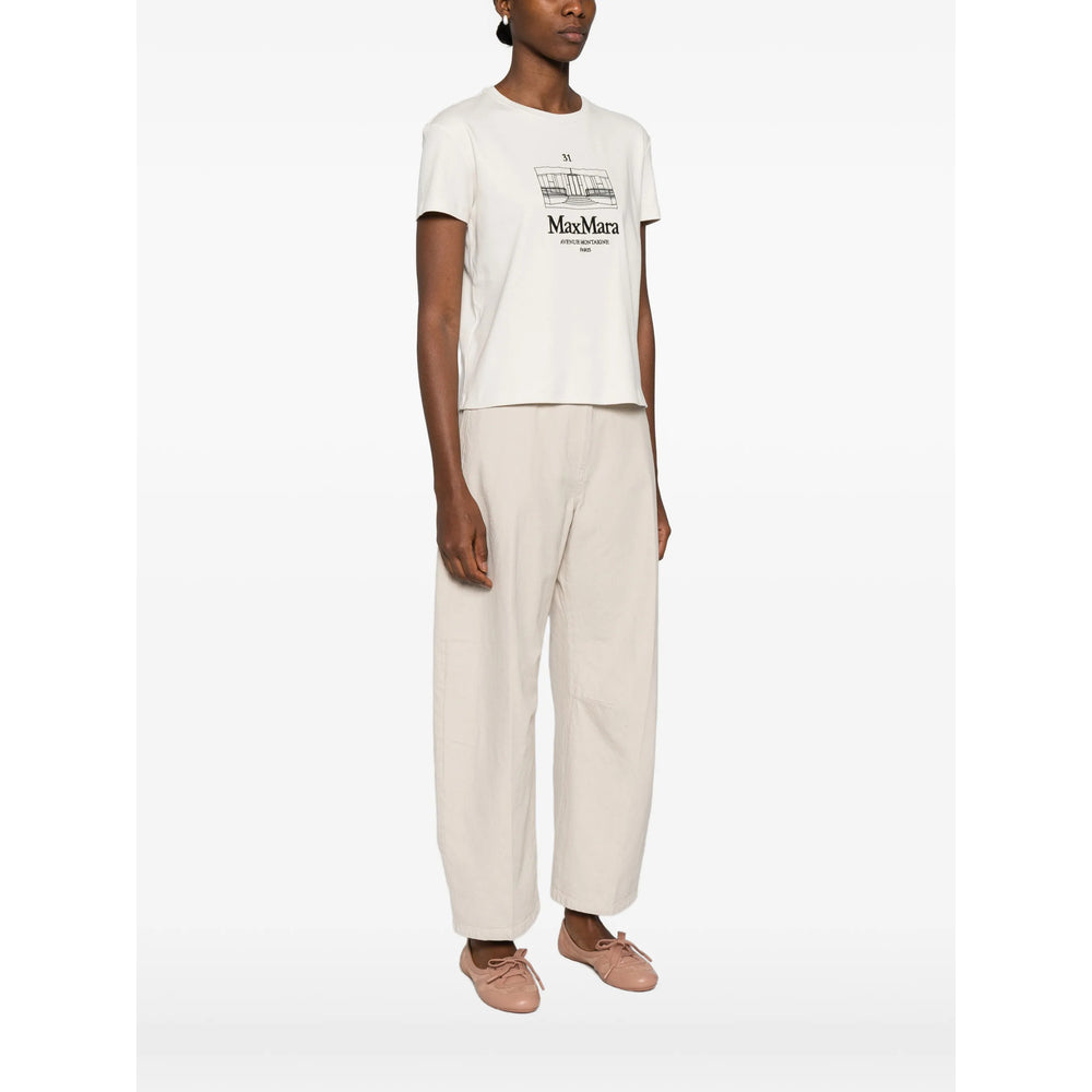 S Max Mara T Shirts - Neutral | 146f7fefc3f19e137b9a2200c67dfe9695fbfb1c