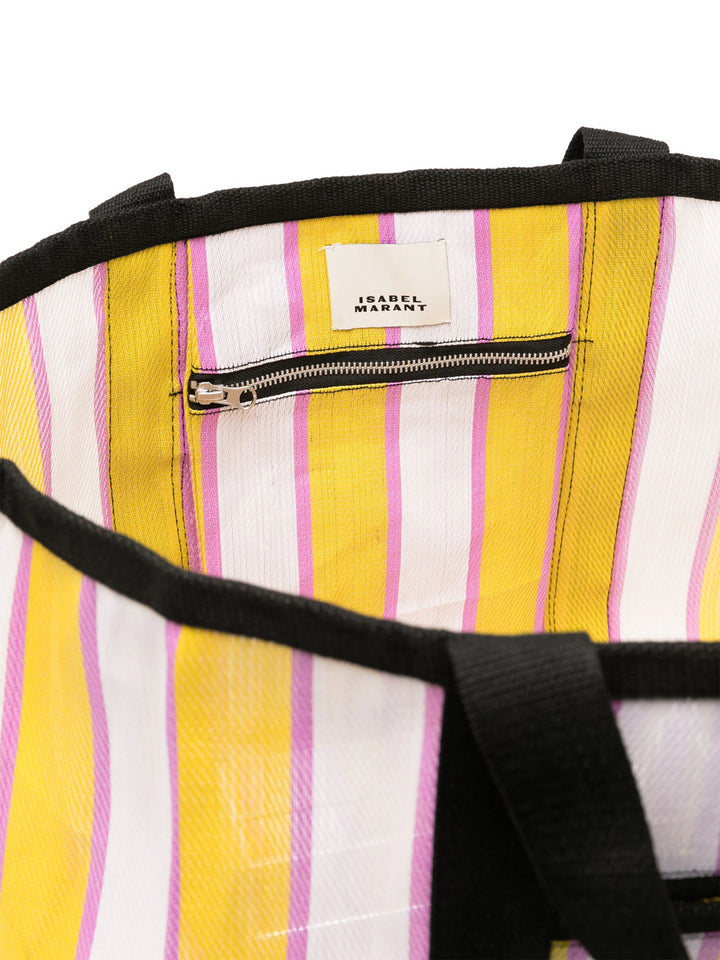 Striped Warden tote bag