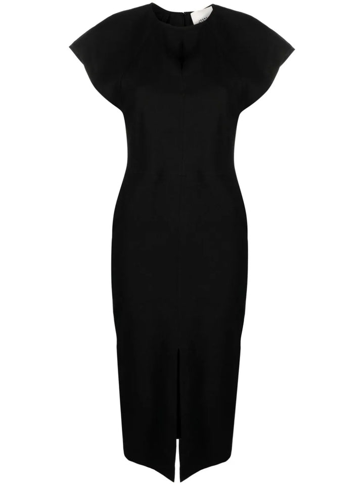 Sheath dress with cap sleeves