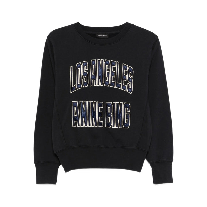 Anine Bing Sweatshirts - Black, Blue | 588f1f1ba69963fb60f12ff3c0ad227d27429f5a