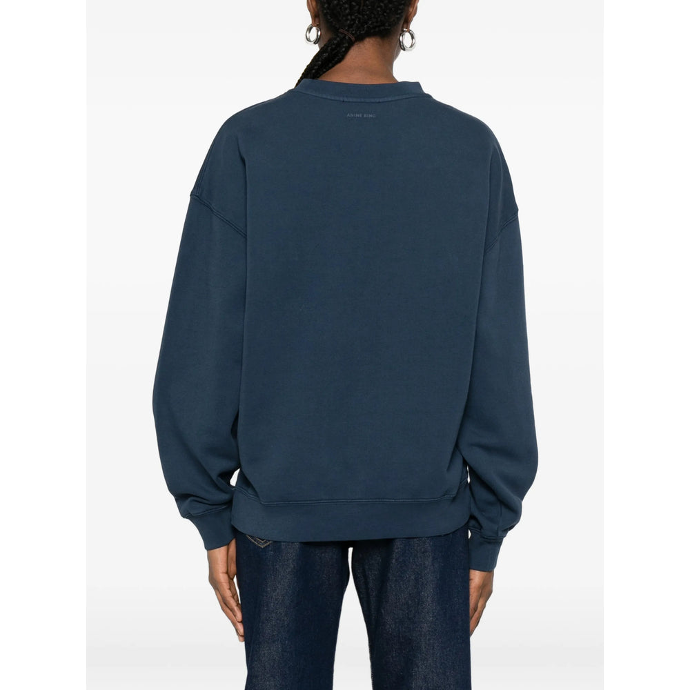 Anine Bing Sweatshirts - Blue, Red | 7e01d6972a33dcad9f17b32f64bc874c3f585ae1