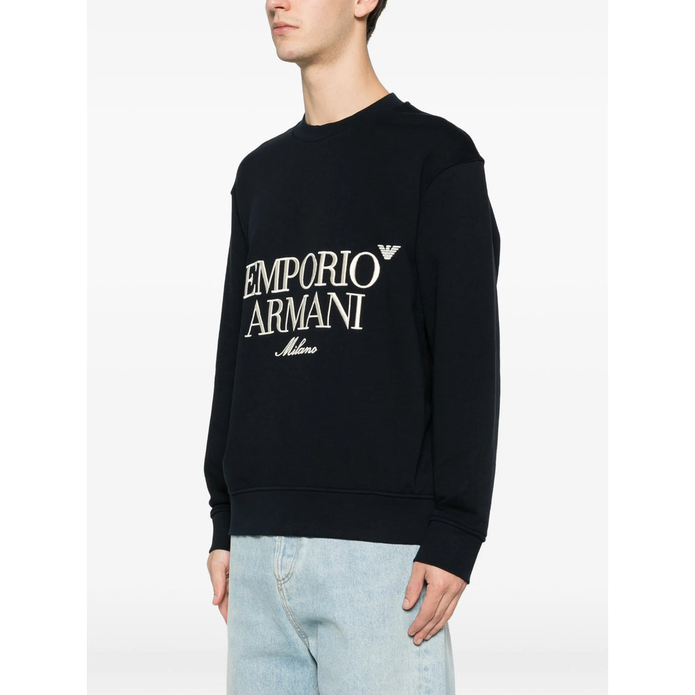 Emporio Armani Sweatshirts - Blue | 7609ac2af50fa067b47239074fa21960590db79f