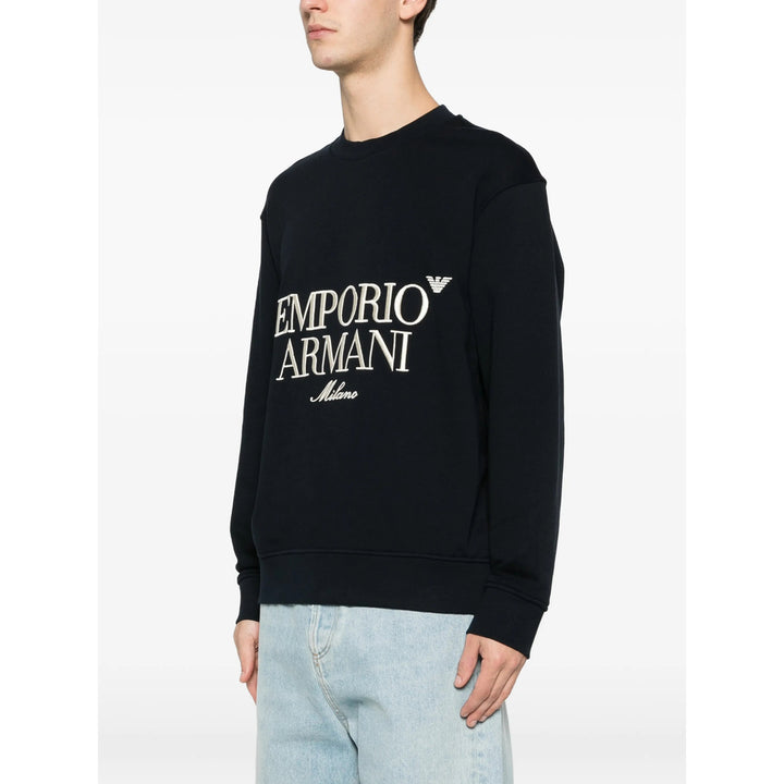 Emporio Armani Sweatshirts - Blue | 7609ac2af50fa067b47239074fa21960590db79f