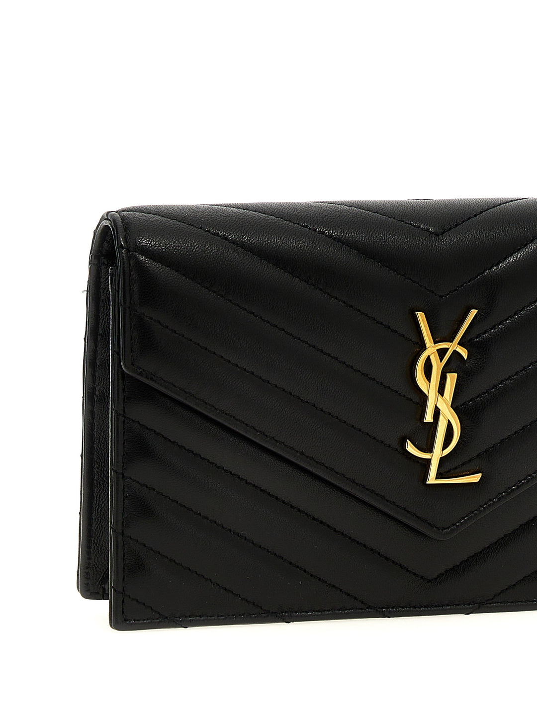 Saint Laurent Envelope Cassandre Wallets and Card Holders - Black | 826b0537ff81a006f3afefe45f7736736da385b0