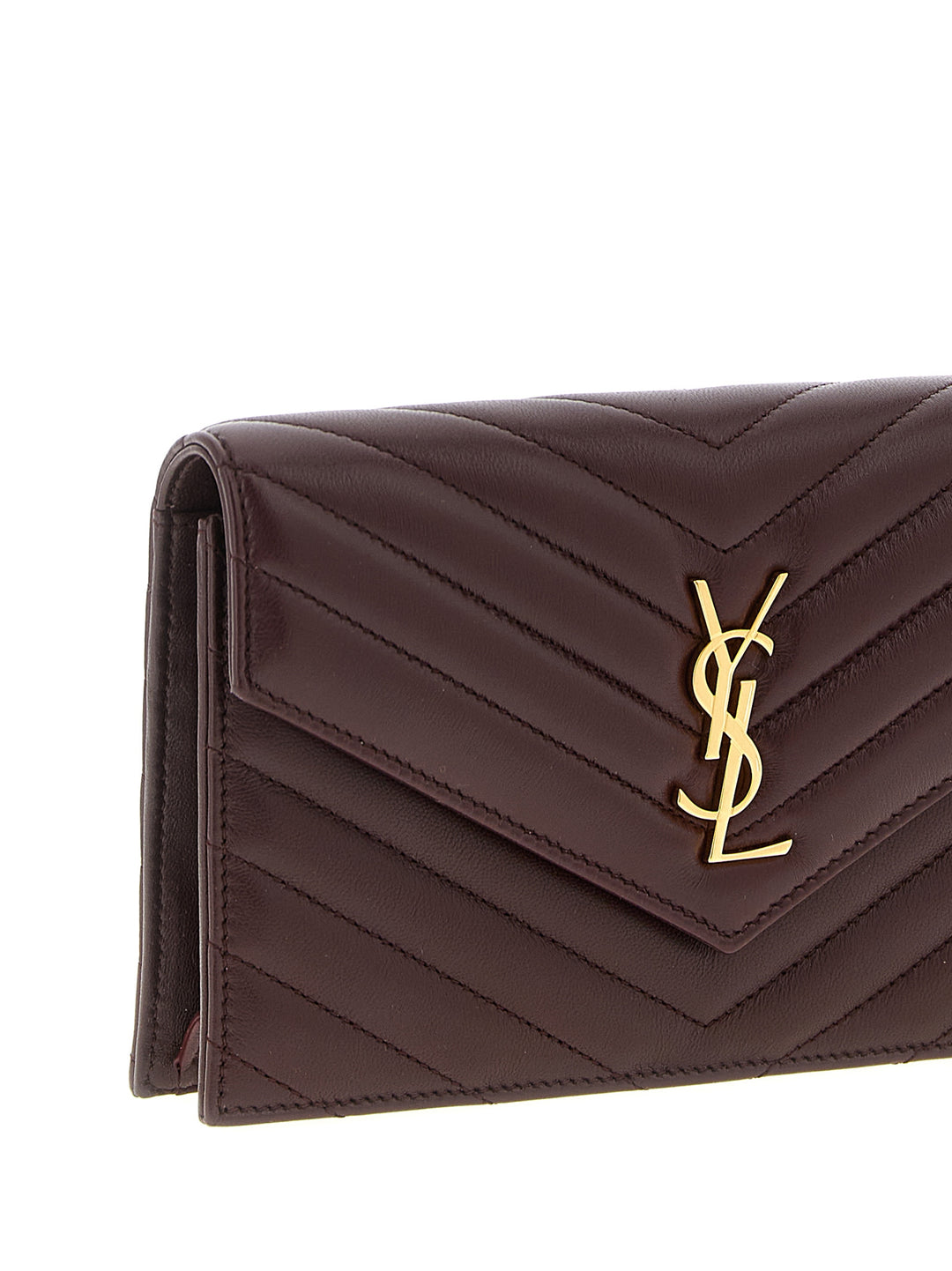 Saint Laurent Envelope Cassandre Wallets and Card Holders - Bordeaux | 00c5d688724d785993fa487a104db4fa0d3f6f70