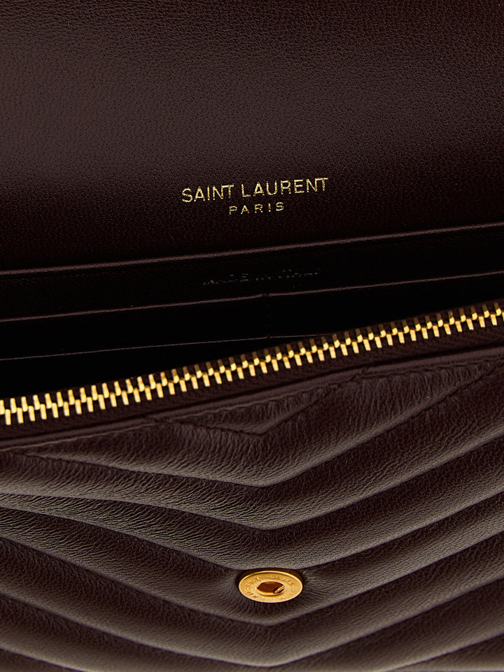 Saint Laurent Envelope Cassandre Wallets and Card Holders - Bordeaux | b31b730c3644fe9f629142886fc9bcfe83ddf6d7