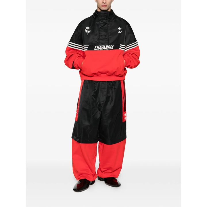 Adidas By Willy Chavarria Pants - Black, Red | 9427a0c41aca4a07555771a3604b43f72cb5f8e1
