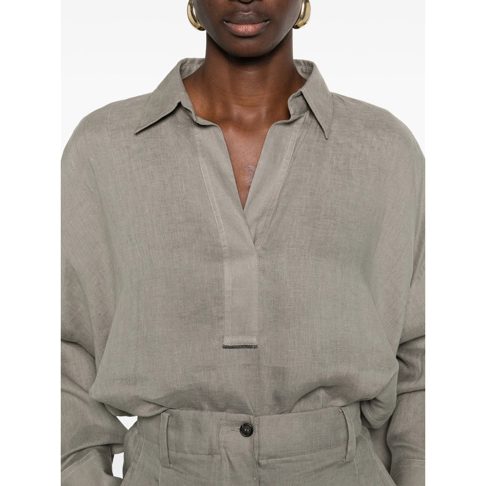 Brunello Cucinelli Shirts - Green | e63d37f6bf6217c48b9517286d5810c85e8ea9d2