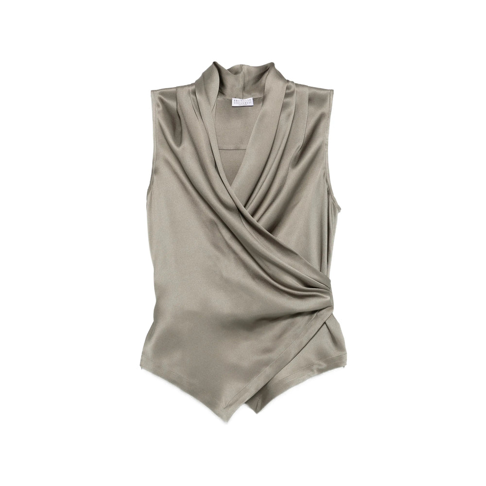 Brunello Cucinelli Tops - Green | 1b85720690398fd96ff091a3e9cd3e0b3990b5e0