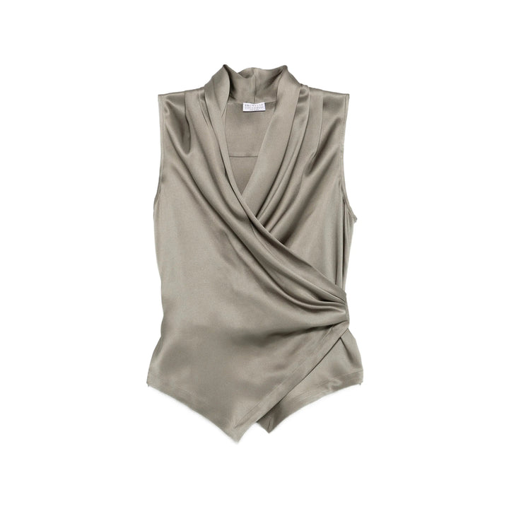 Brunello Cucinelli Tops - Green | 1b85720690398fd96ff091a3e9cd3e0b3990b5e0