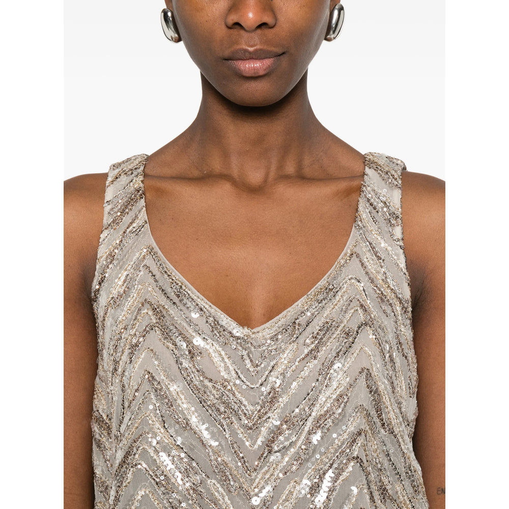 Brunello Cucinelli Tops - Neutrals/Gold | b6433b8d96816eb125eeda43a0562703caadf1c1
