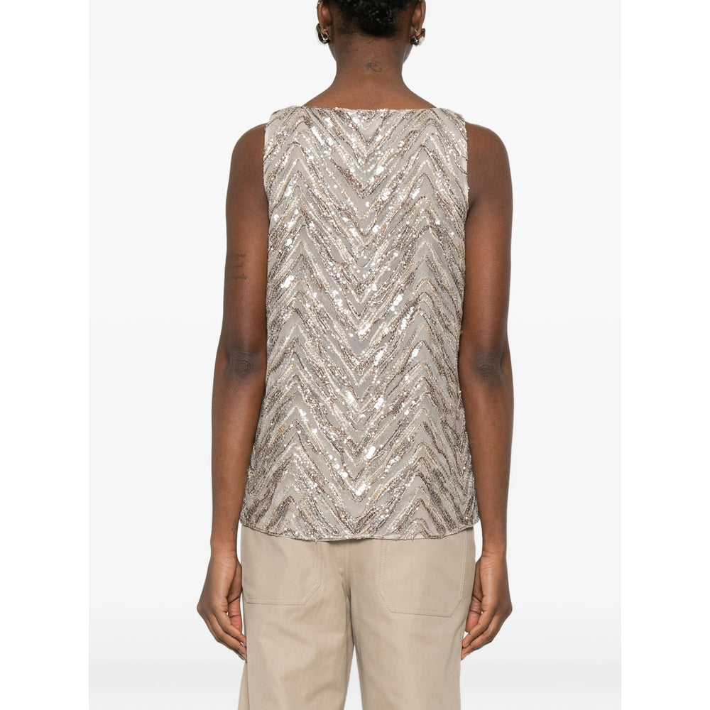 Brunello Cucinelli Tops - Neutrals/Gold | 3c842245caf4c8d92ce277483b3df529c844fc3d