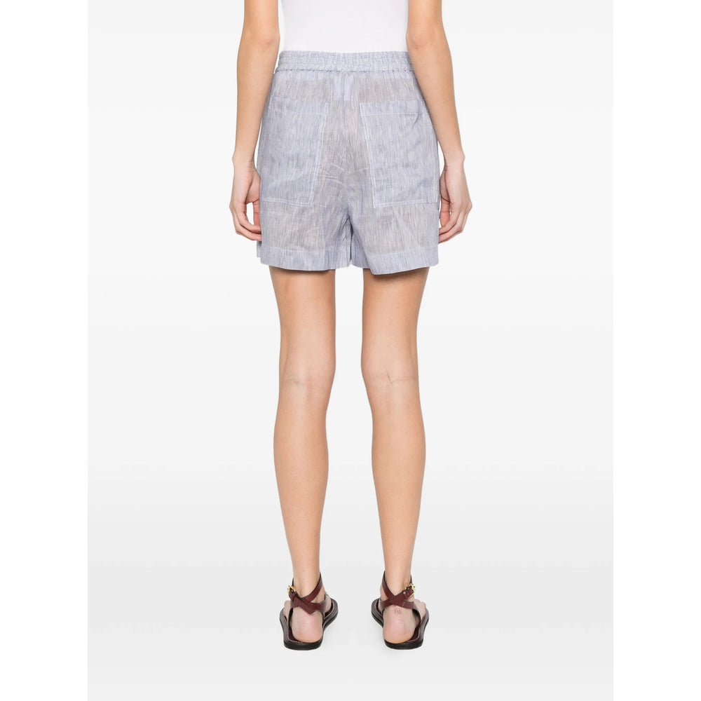 Brunello Cucinelli Shorts - White, Blue | dddfa5d6658b8c05612e2735e0e440001223b5fa
