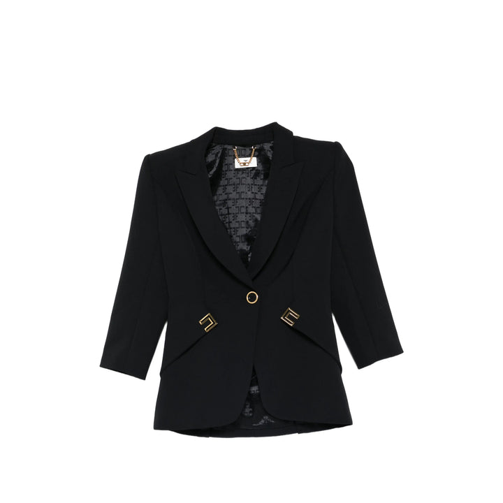 Elisabetta Franchi Jackets - Black | e30e7b1cd8fae8b3dde9856b97733c41eb331565