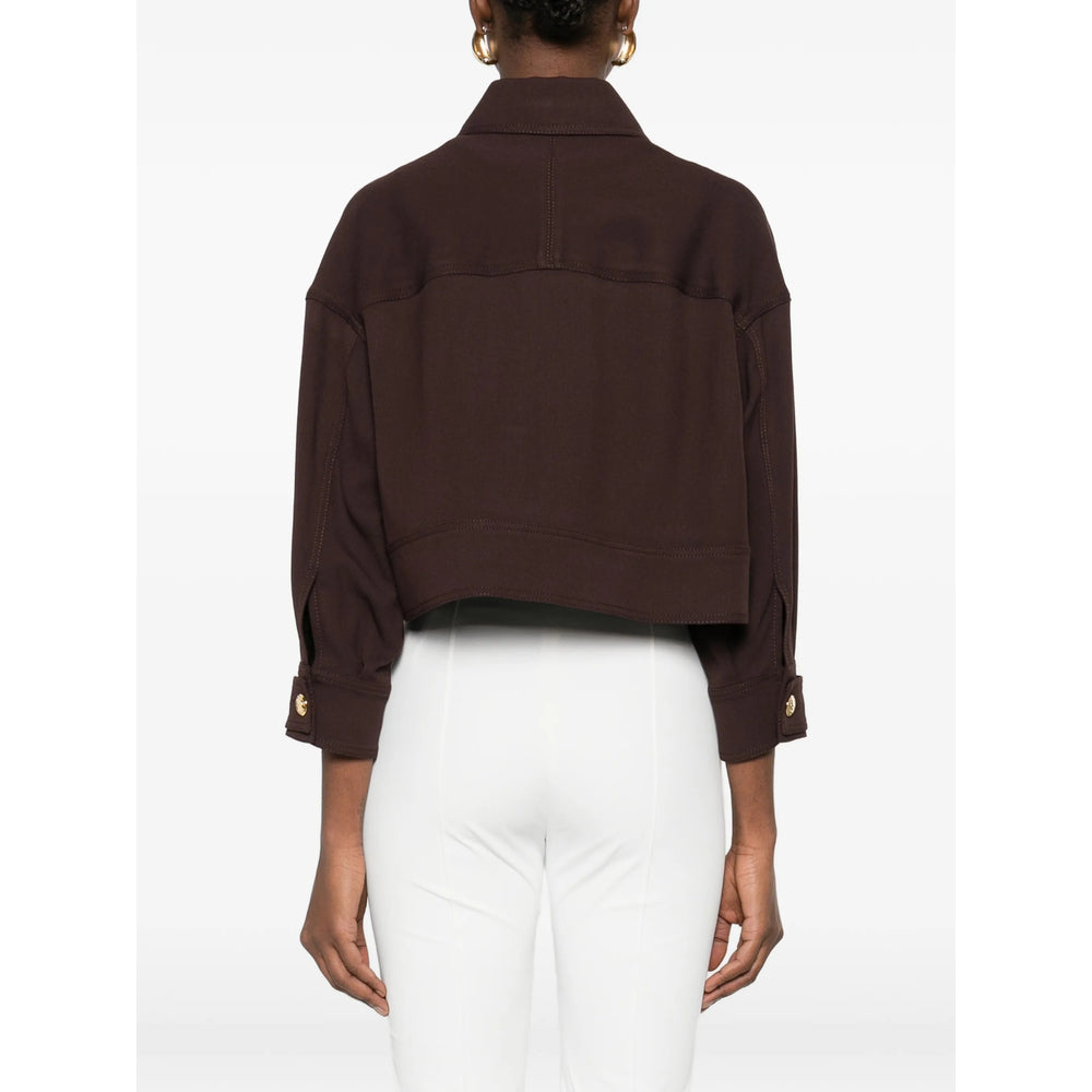 Elisabetta Franchi Outerwears - Brown | 3328968e23a5d0ae916d94bca76ea2e46c71848c