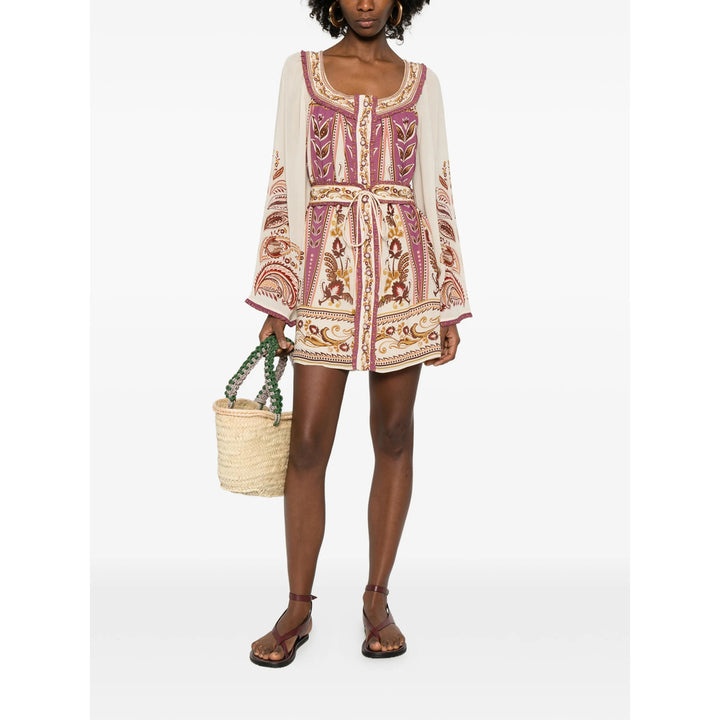 Farm Rio Dresses - Neutral, Purple | 2d8de82fb5c9484a9205b3ecf02bd1150ddae28e