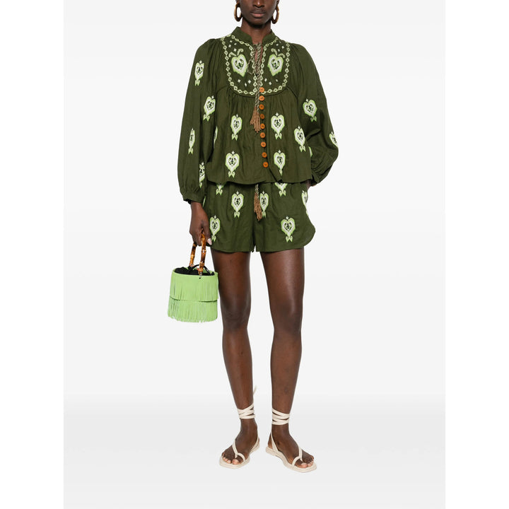 Farm Rio Shorts - Green | 760b7f2d5588f044e371daae122042bea402c66c