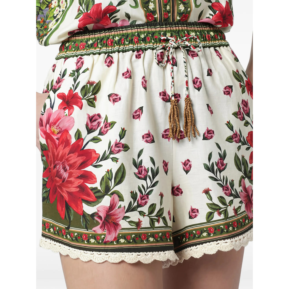 Farm Rio Shorts - Neutral, Red | f66f90e50bef0f7a8a0d15306e7367ed193f60dc