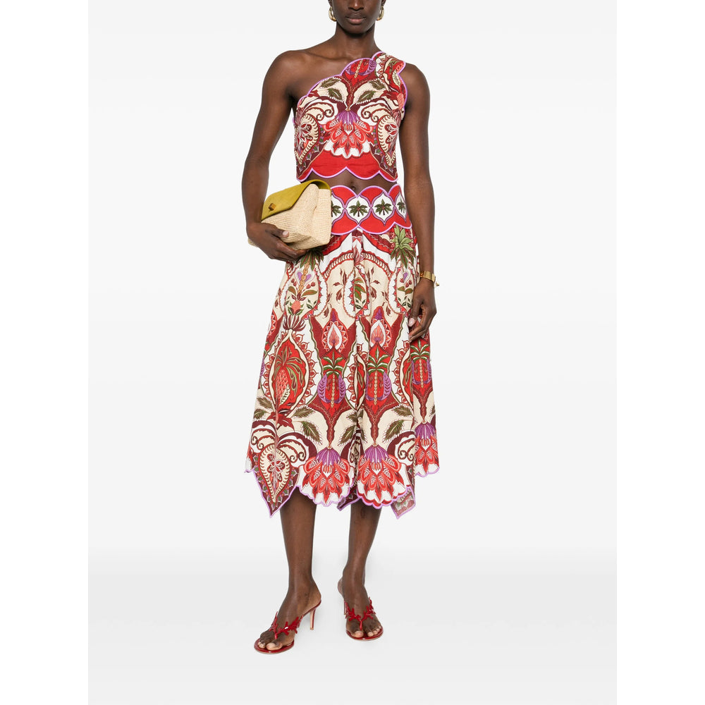 Farm Rio Tops - Red, Neutral | 1b9fc85b350ca4bbe9bb065bd7ca234e7c48d768