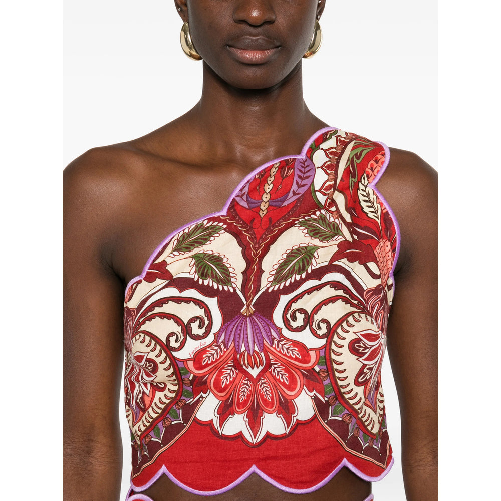 Farm Rio Tops - Red, Neutral | 2dd5241c19656a5ca1504ec54ce2ed209cec8ccb