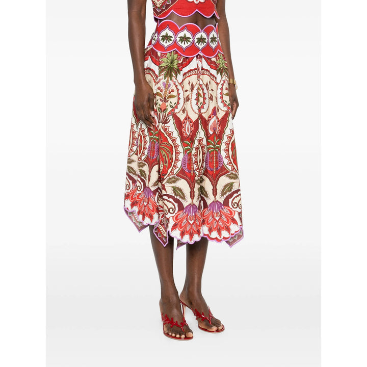 Farm Rio Skirts - Red, Neutral | 9e4b3623d081f72690251a60e2d1d108221e49d0