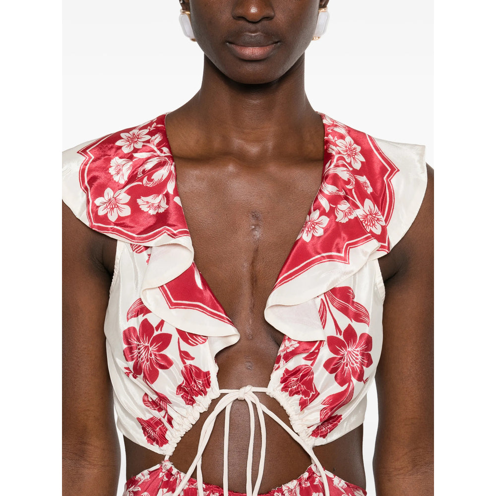 Farm Rio Dresses - Neutral, Red | 8ae0001f52823aacc6a2e39505d5566637a50b23