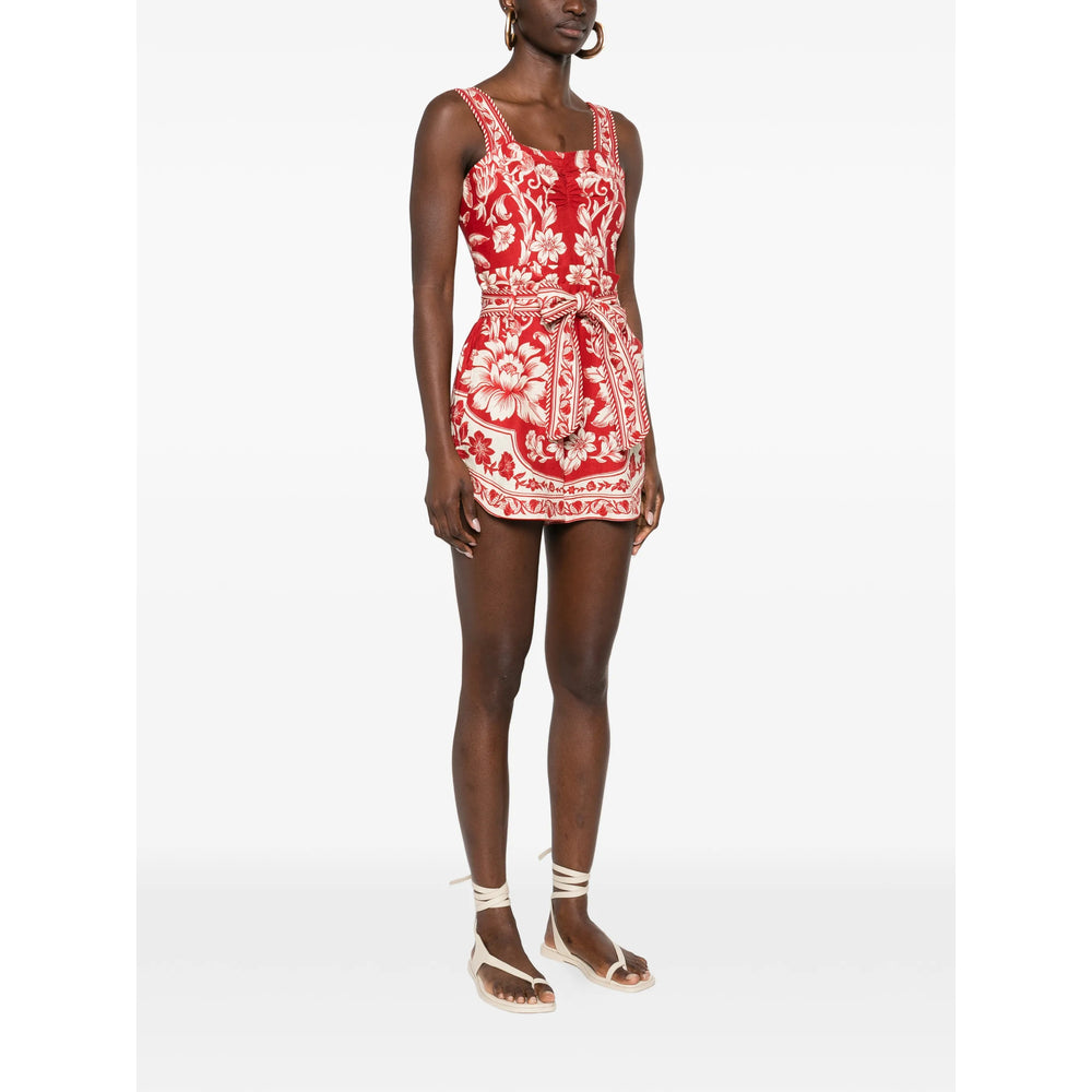 Farm Rio Dresses - Red, White | 9f14d28f937c13fdebefcf2221340508f88fc4b8