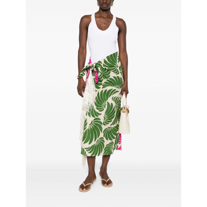 Farm Rio Skirts - Green, Pink | db57a4f657dd46bae21dd4d024814a856a85fa26