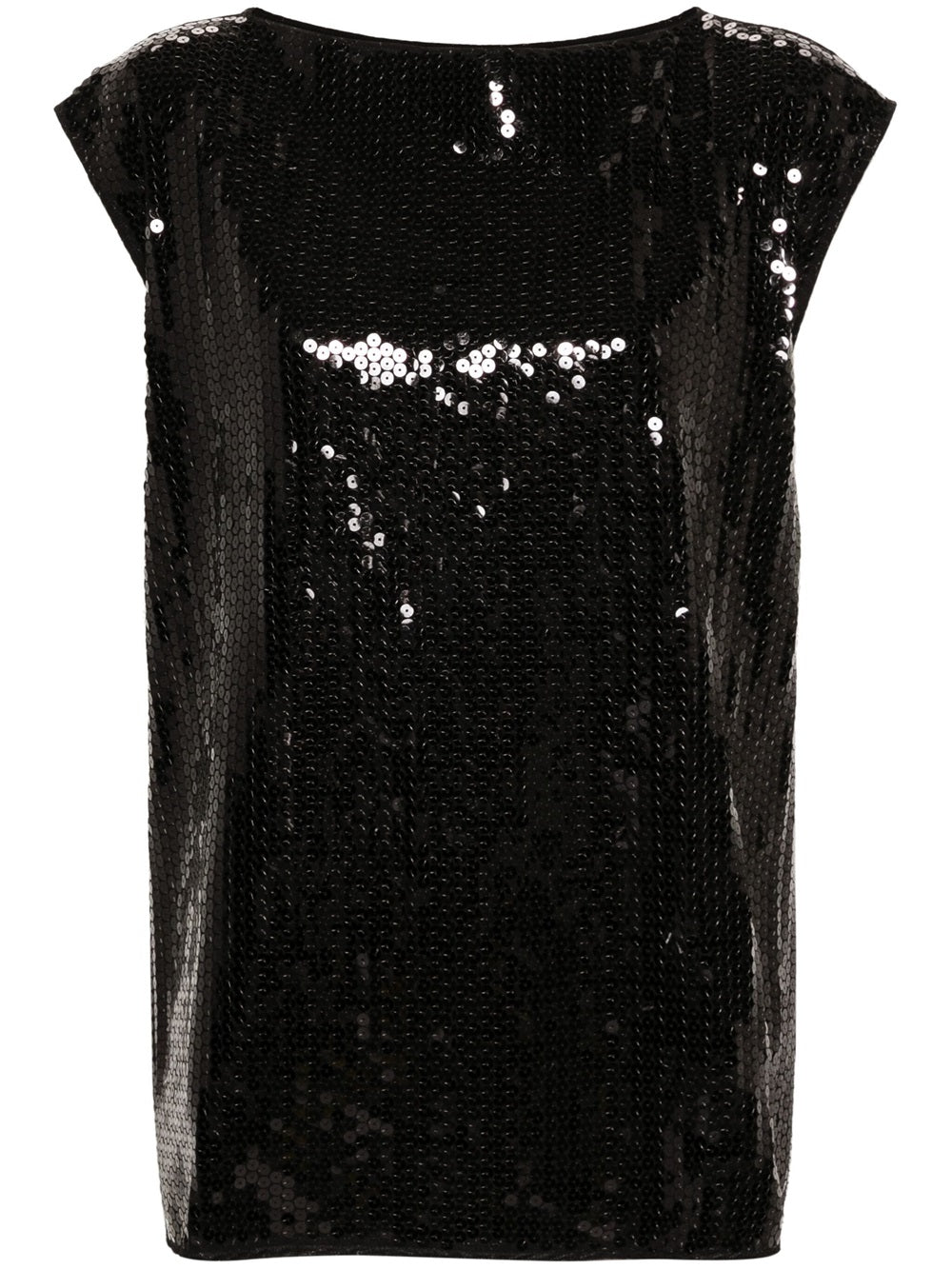 Sleeveless top with sequins