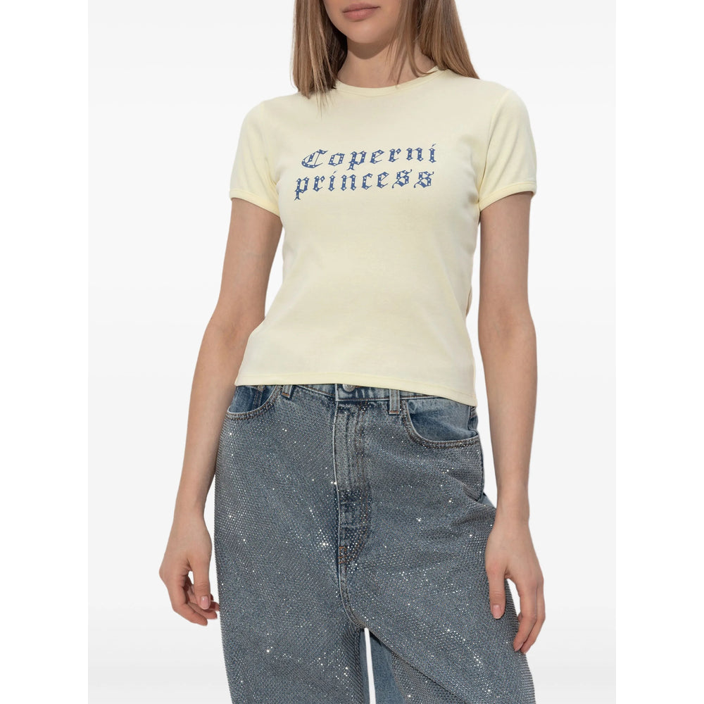 Coperni T Shirts - Yellow | 884c5f95740b7dce6a17fa87ceb336a155dbe6a5