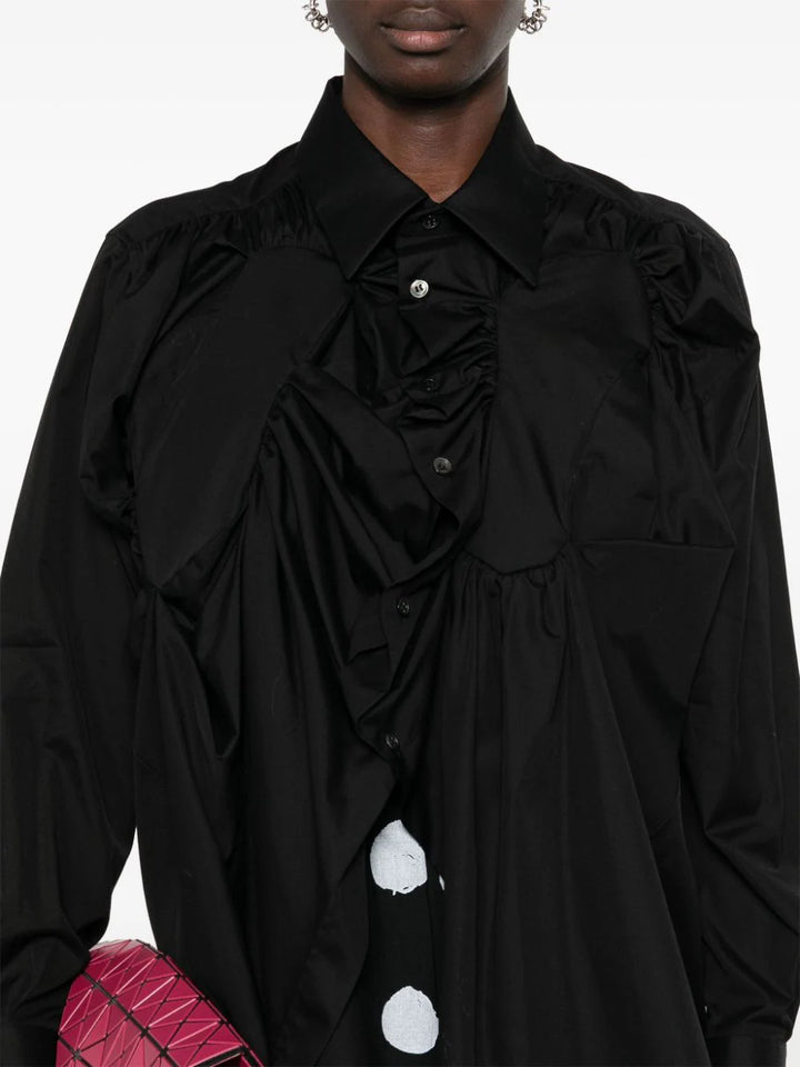 Shirt with ruffles