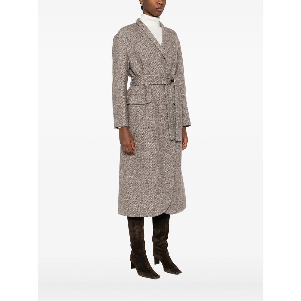Brunello Cucinelli Coats - Brown, White | ef83cbe45991a2a6e0fdc632271c69d5fcd1beb1
