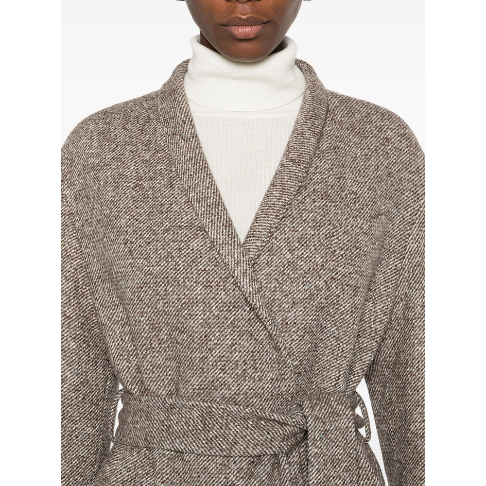 Brunello Cucinelli Coats - Brown, White | f6f8dd400cc34932e2eec96d602e43f982036a13