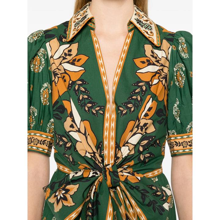 Farm Rio Dresses - Green/Orange | 97cbc83495613edfe2a5ebf8763ddff72b9c6ccb