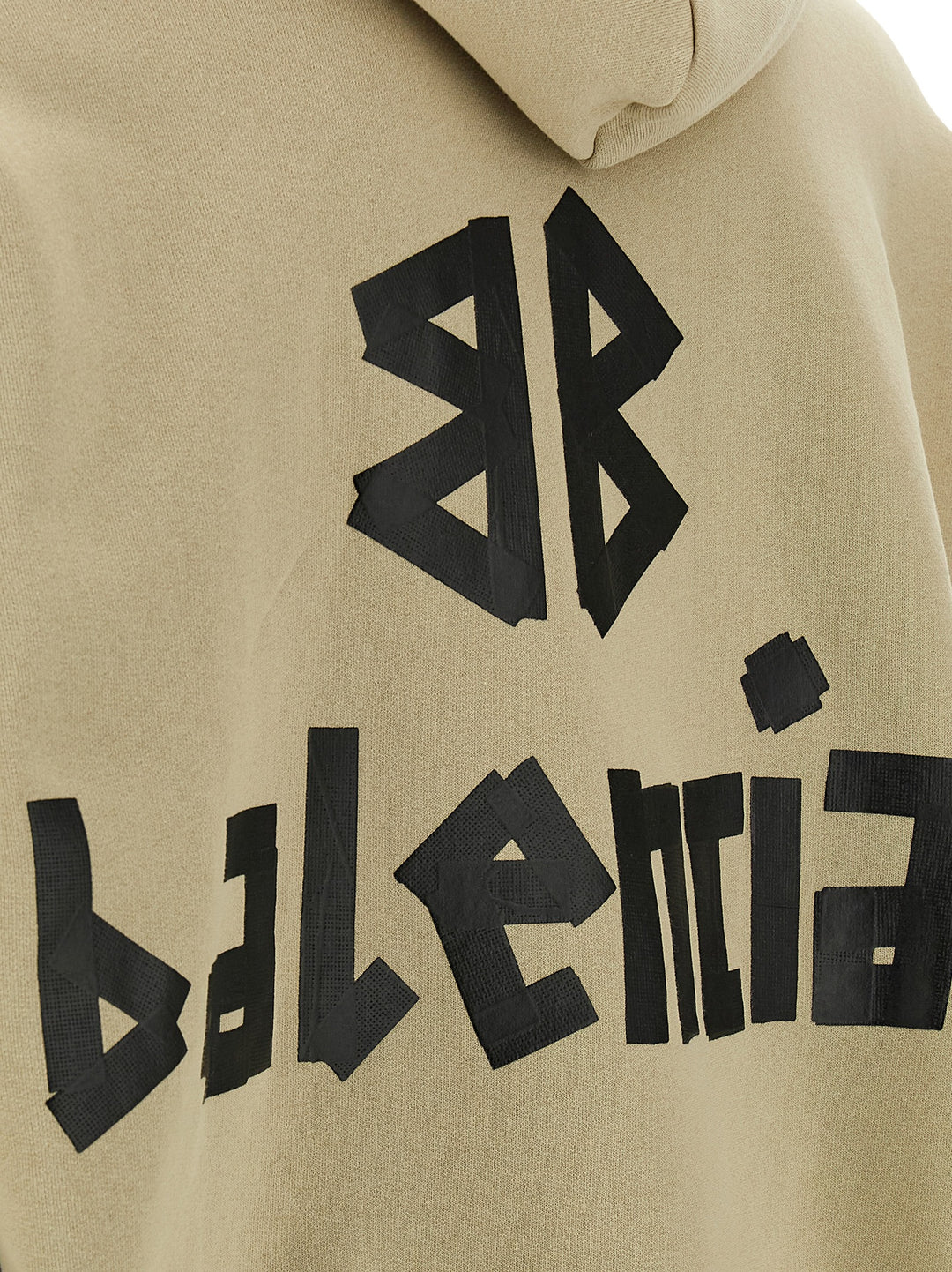 Balenciaga Ripped Pocket Tape Type Sweatshirt - Beige | 526d80a115a2b2a09a1342ae3460795f777c34fd