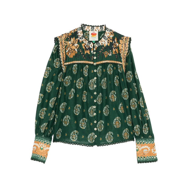 Farm Rio Shirts - Green/Orange | 98e4026f30075f793230454dd44d6285f49d1102