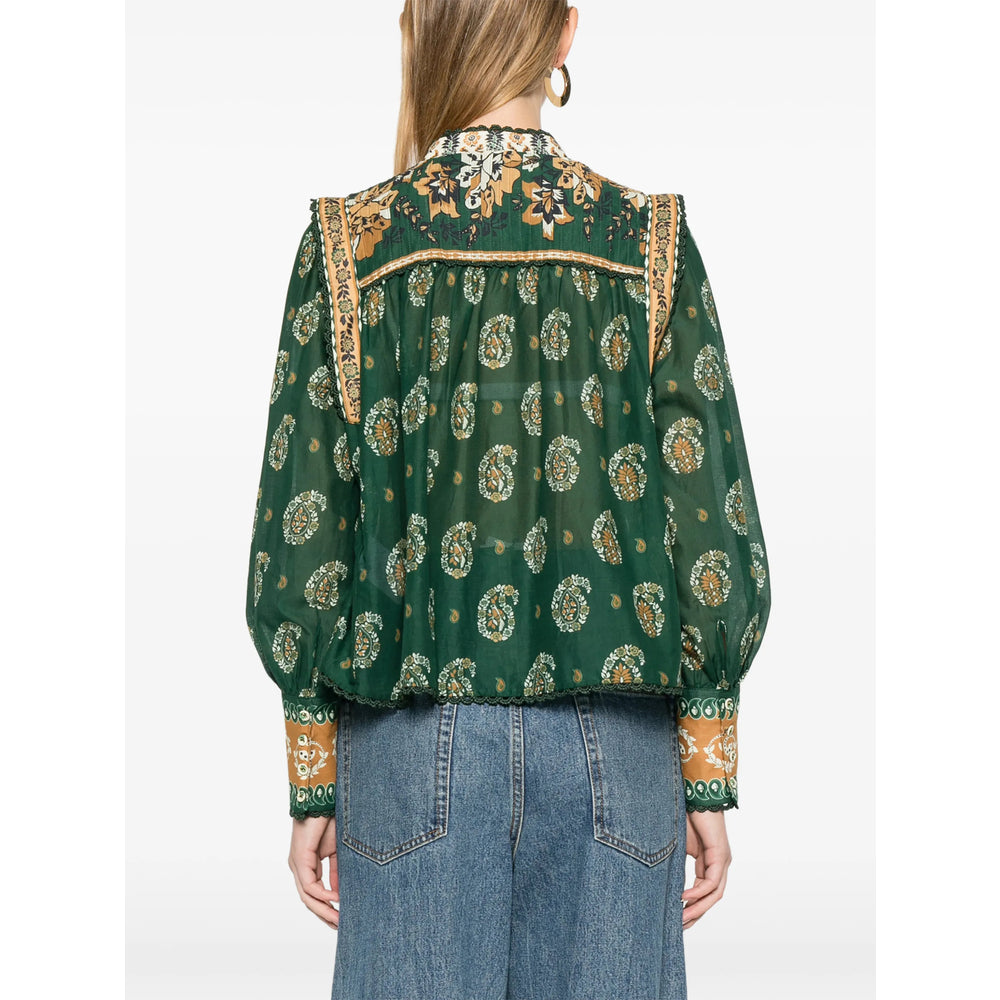 Farm Rio Shirts - Green/Orange | c0c0bfe3c47f1301c57e4e31db9604ad335f1edf