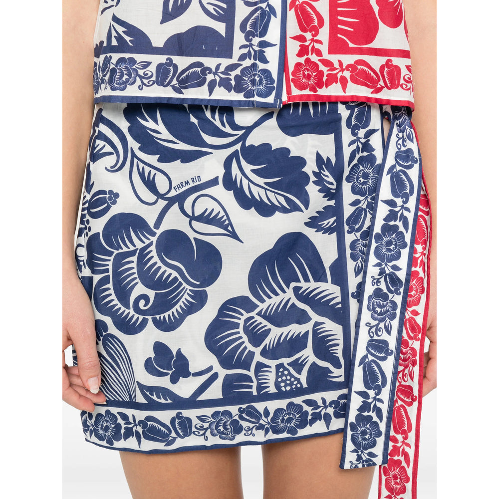 Farm Rio Skirts - Blue, Red | d0602c4c8ce21e603dfcdbbcc75431dc601f4807