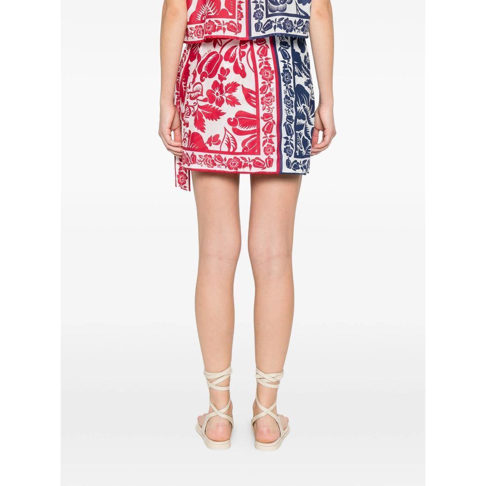 Farm Rio Skirts - Blue, Red | f113ddfdbe5cdd276c74c194c5a9f11999b9d7ed
