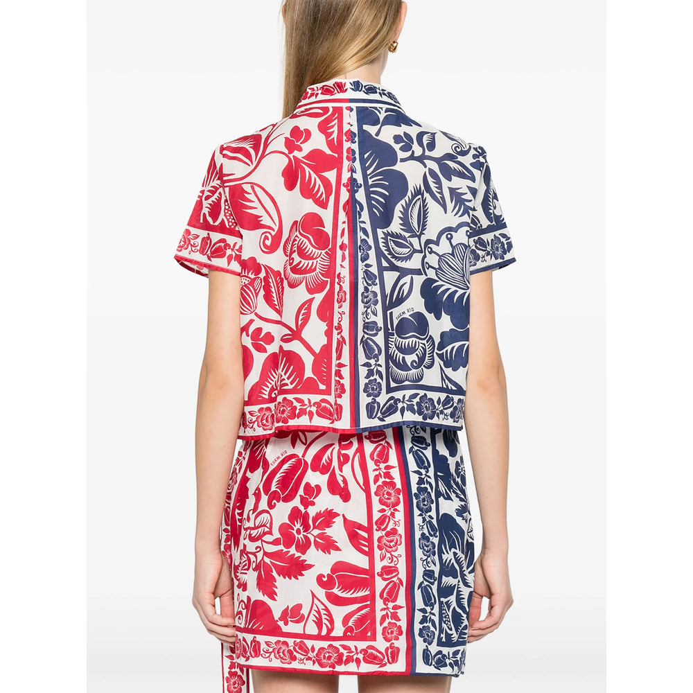Farm Rio Shirts - Blue, Red | e38dce3be78bf9336ce2d566daed3454031956e2