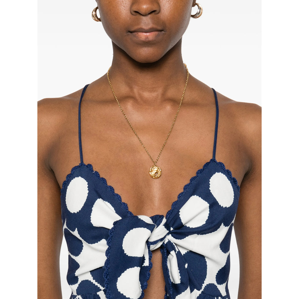 Farm Rio Dresses - White, Blue | 12ba128da2bc83a3128ec8e90e4547855b46b135