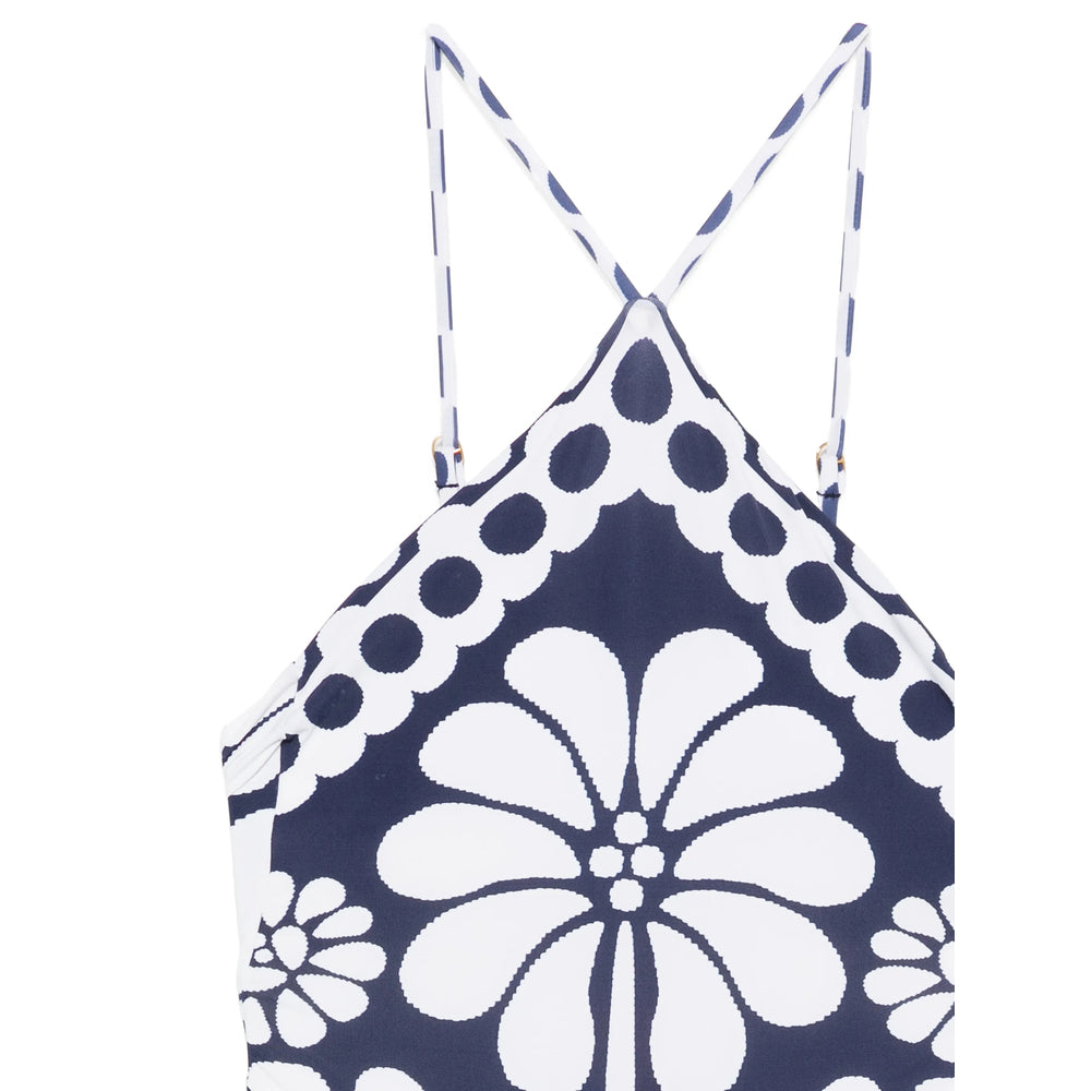 Farm Rio Beachwear - Blue, White | 78946b623c9681e128e626efc1300527775bb4e3